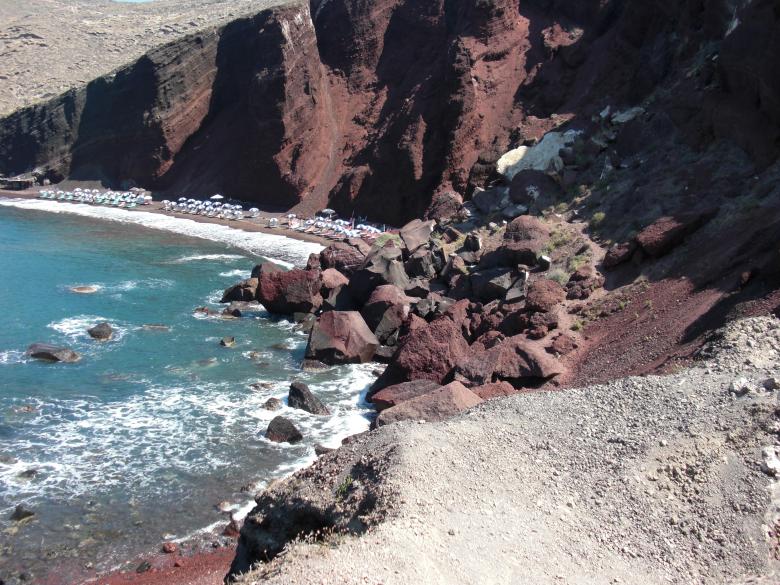 Free stock image of Red Beach, Santorini Island, Greece created by Nikos Ntanos