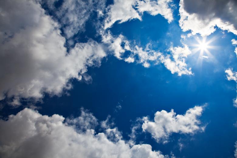 Free stock image of Cloudy Starburst Sky created by Nicolas Raymond