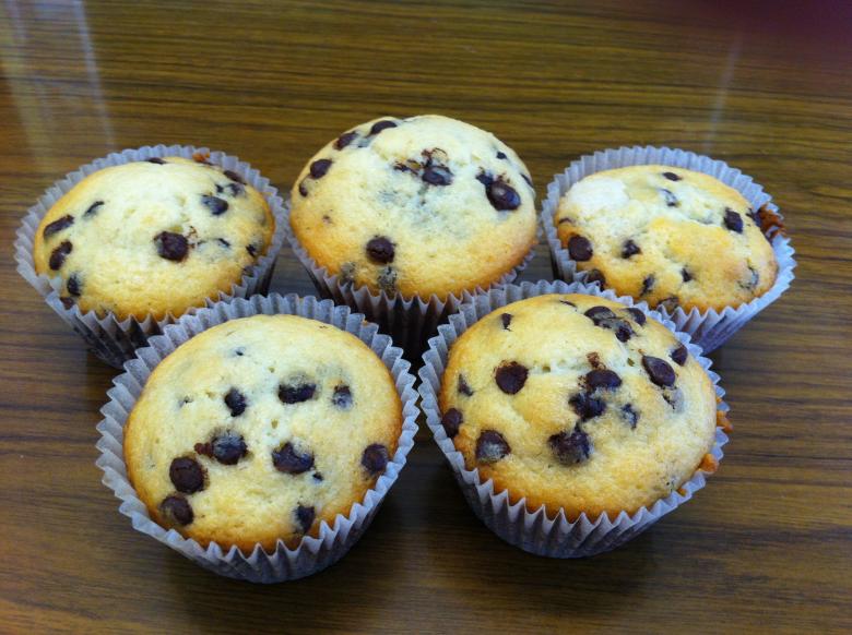 Free stock image of Choc-chip muffins created by mlle