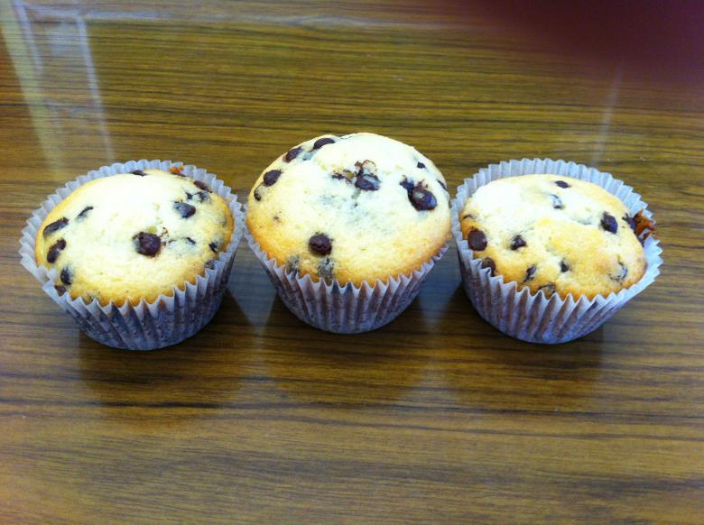 Free stock image of Choc-chip muffins created by mlle