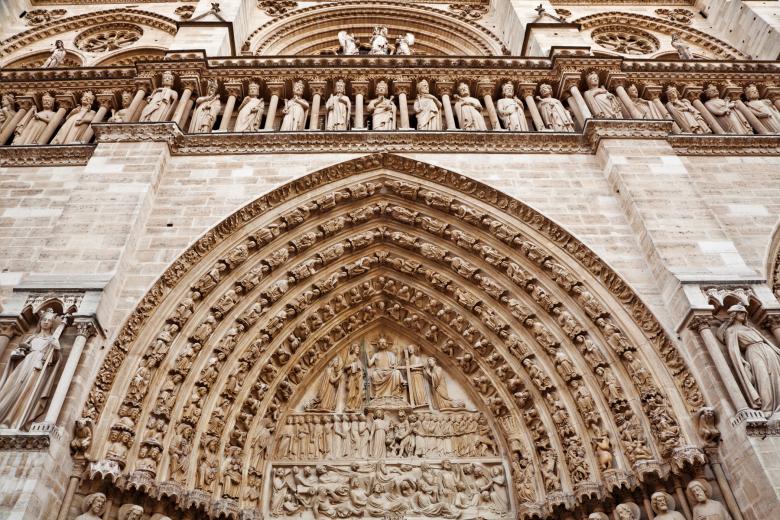 Free stock image of Notre Dame Mural created by Nicolas Raymond