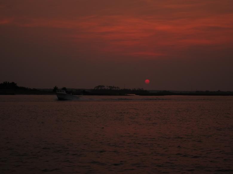 Free stock image of Boat at sunset created by Brian