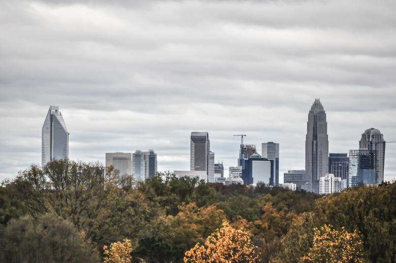 Free stock image of Charlotte skyline created by agphotostock.com