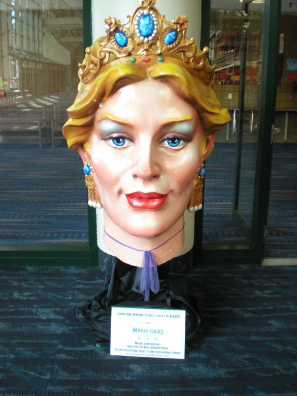 Free stock image of Mardi Gras Queen Head created by John C. Thomas