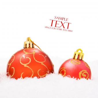 Free Stock Photo of Christmas balls