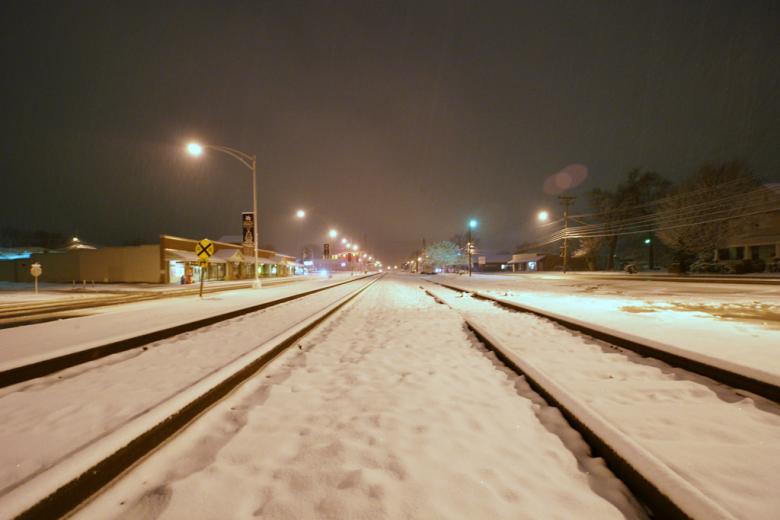 Free stock image of Snow on tracks created by agphotostock.com