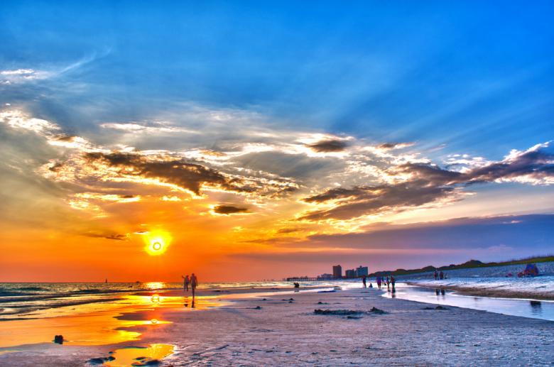 Free stock image of Panama city florida sunset created by agphotostock.com