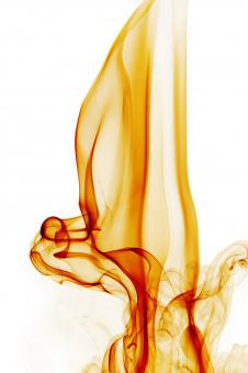Free Stock Photo of Long Orange Smoke on White