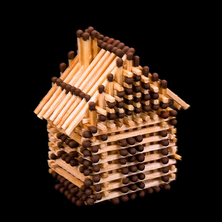 Free stock image of house from matches created by 2happy