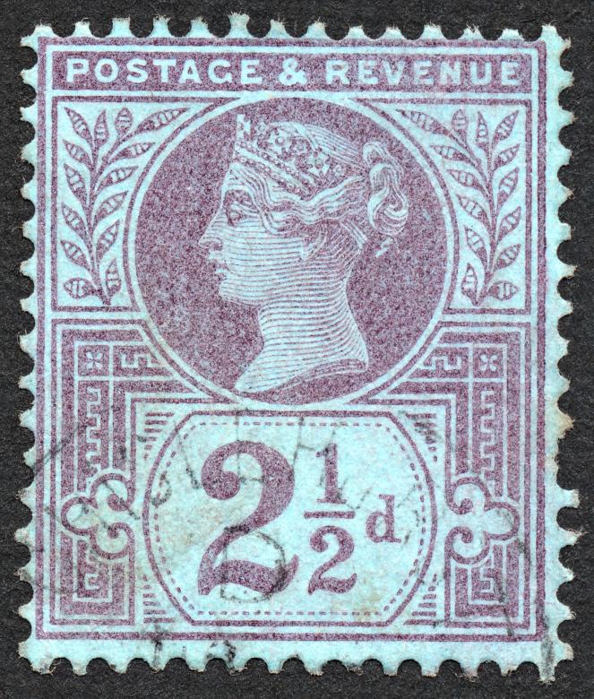 Free stock image of Blue-Violet Queen Victoria Stamp created by Nicolas Raymond