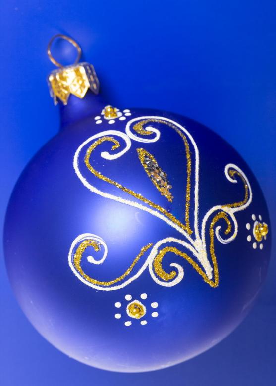 Free stock image of blue christmas ball created by 2happy