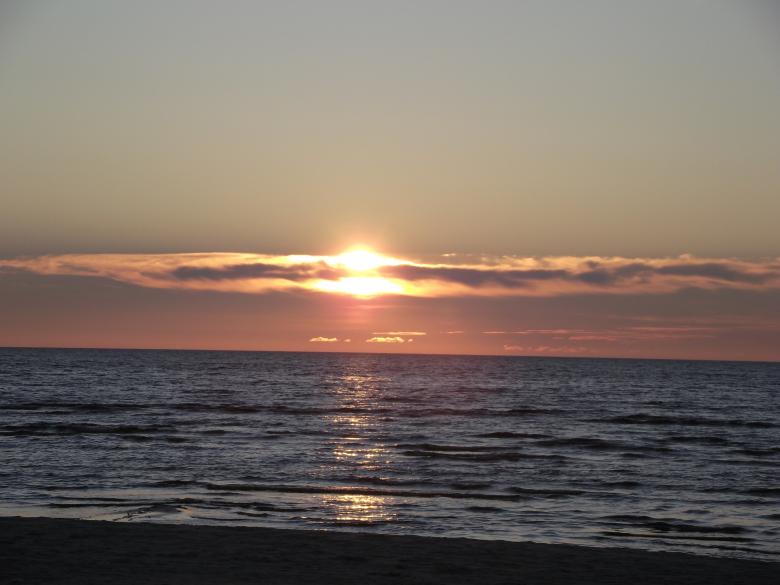 Free stock image of Sunset - Baltic Sea created by Janis Urtans