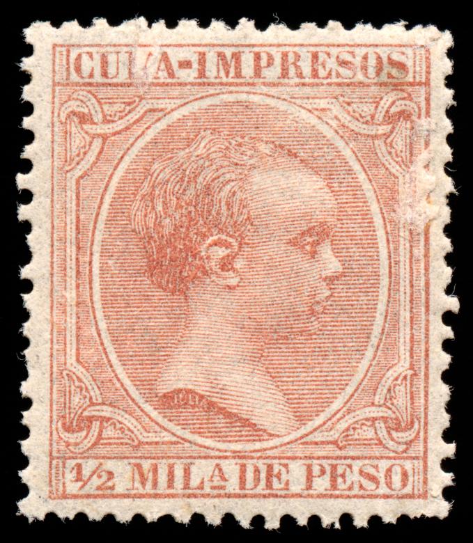 Free stock image of Brown King Alfonso XIII Stamp created by Nicolas Raymond