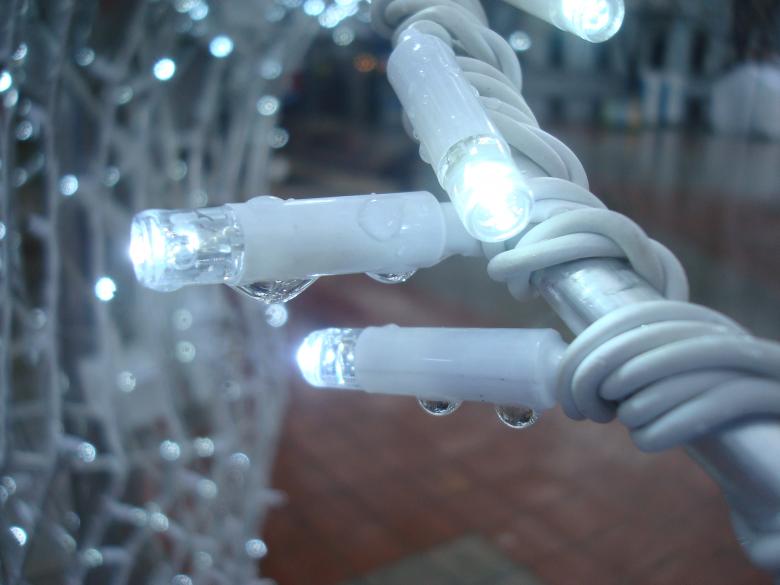Free stock image of White Christmas lights created by Boris Kyurkchiev