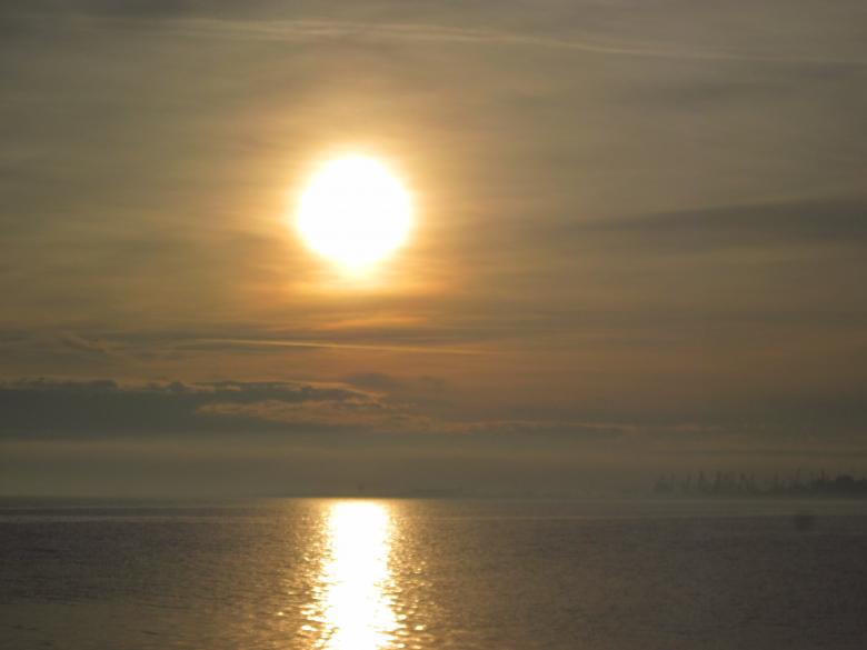 Free stock image of Sunset over the sea created by Boris Kyurkchiev