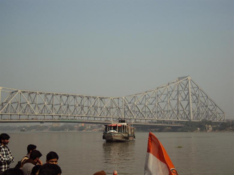 Free stock image of Howrah bridge from Ganga created by sukhdeep singh