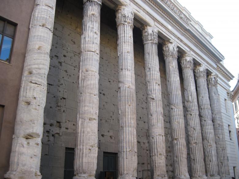 Free stock image of Columns on a Roman building created by Boris Kyurkchiev