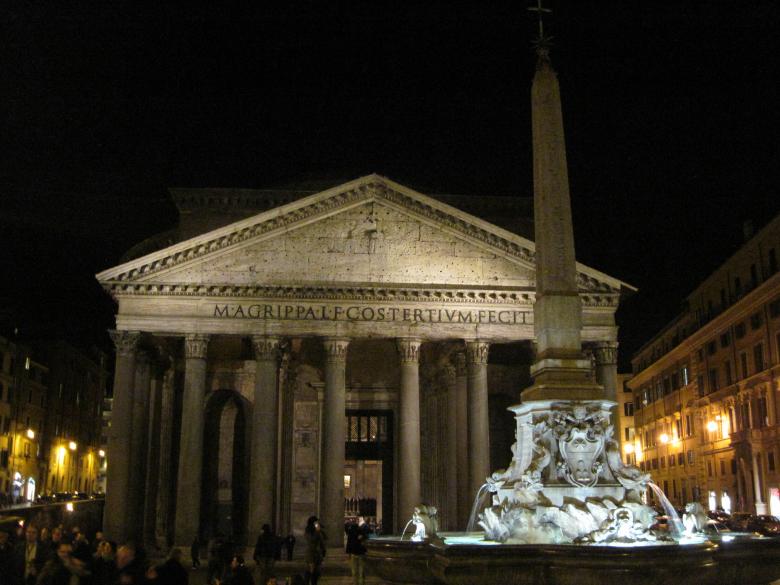 Free stock image of Pantheon in Rome at night created by Boris Kyurkchiev