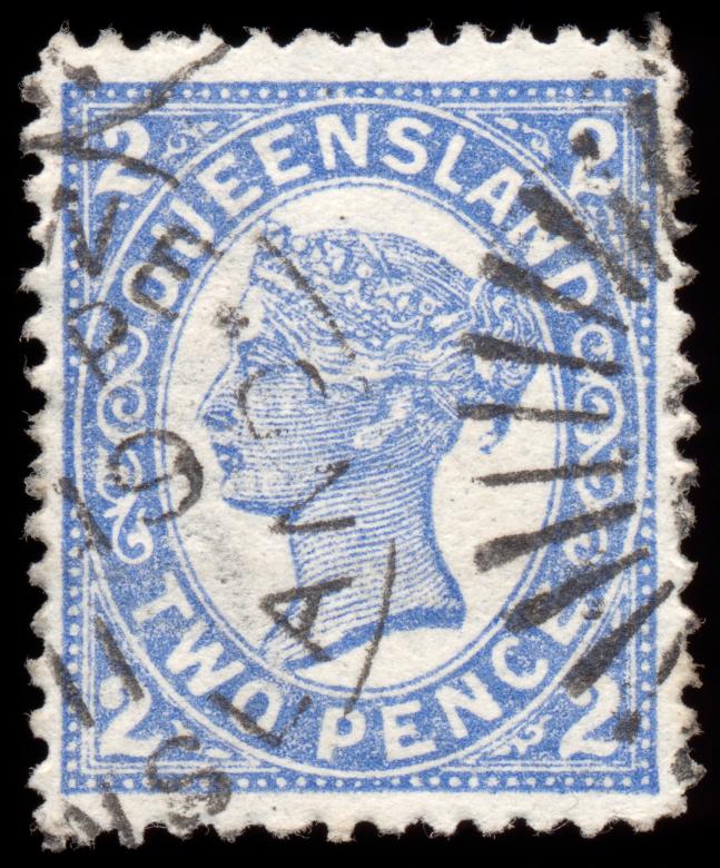 Free stock image of Blue Queen Victoria Stamp created by Nicolas Raymond