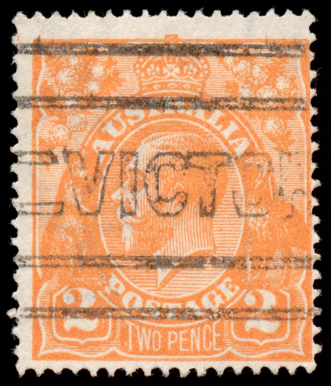 Free stock image of Orange King George V Stamp created by Nicolas Raymond