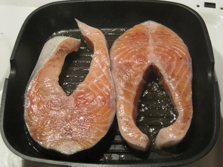 Free stock image of Cooking salmon fish created by Boris Kyurkchiev