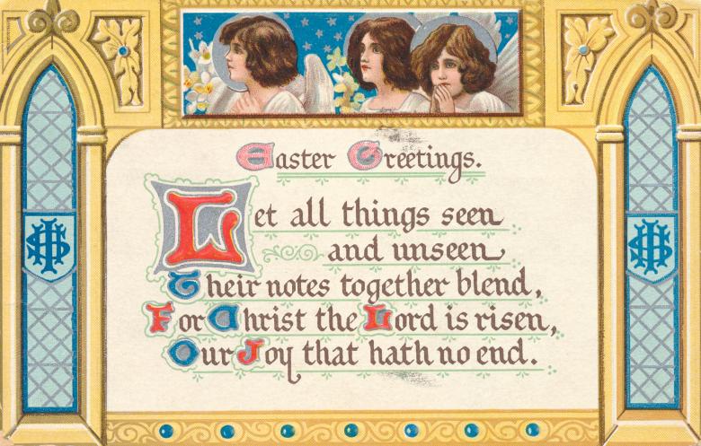 Free stock image of Vintage Easter Greeting Card created by Nicolas Raymond