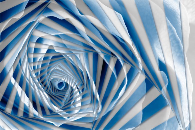Free stock image of Blue Rose Spiral created by Nicolas Raymond