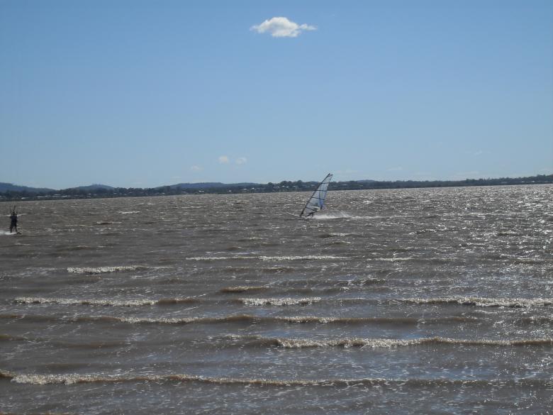 Free stock image of Very windy with windsurfer created by Nicholas Spaggiari