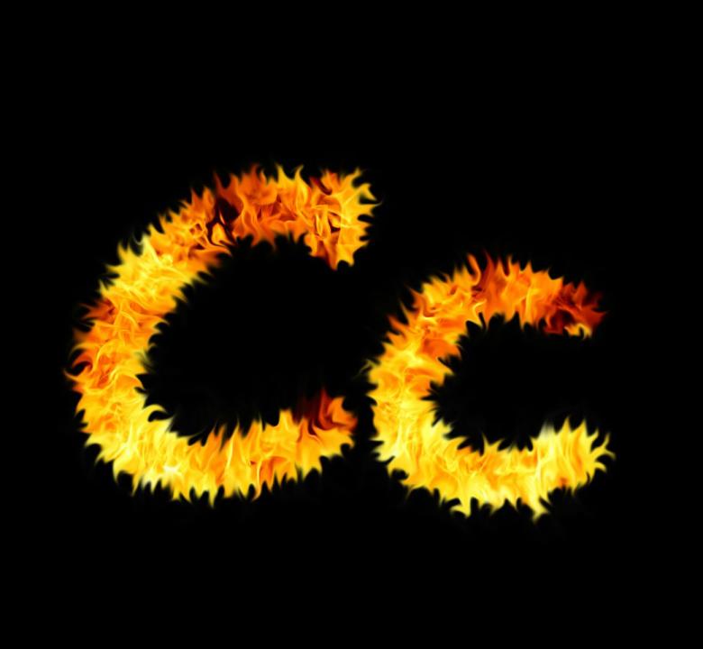 Free stock image of Fire letter created by Valeev