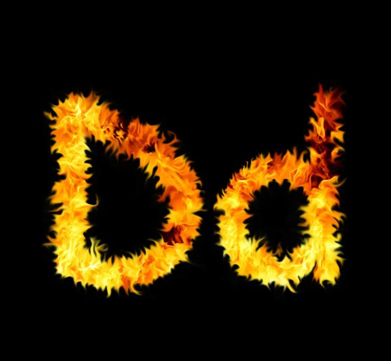 Free stock image of Fire letter created by Valeev