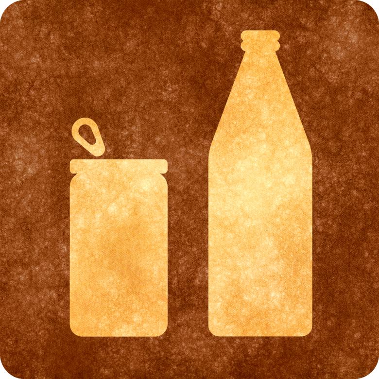 Free stock image of Sepia Grunge Sign - Can and Bottle created by Nicolas Raymond