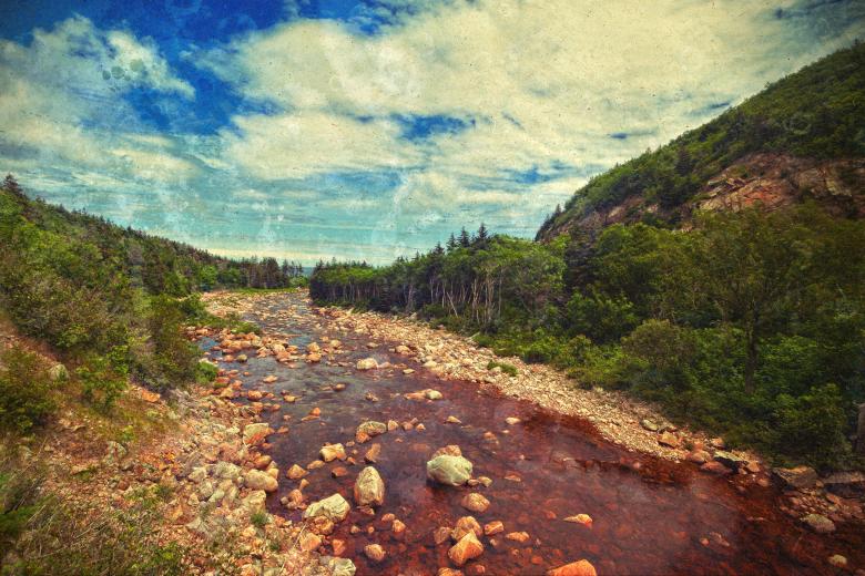 Free stock image of Cabot Trail Scenery - Retro Style created by Nicolas Raymond