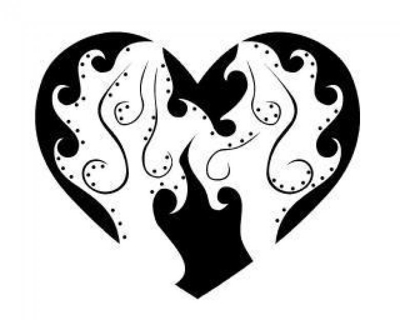 Free stock image of Heart tribal vector created by guppylover