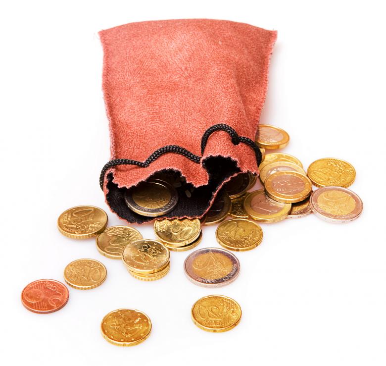 Free stock image of Coins in a bag created by 2happy