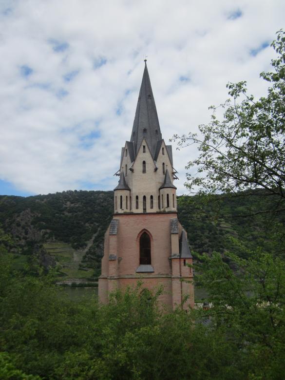 Free stock image of Church tower in Oberwesel, Germany created by Boris Kyurkchiev