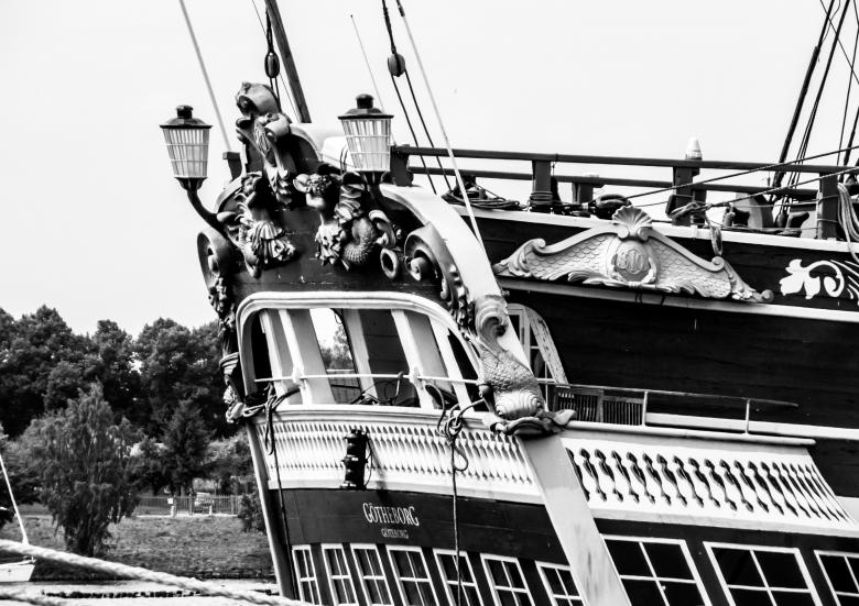 Free stock image of Rear of a sailing ship created by Janis Urtans