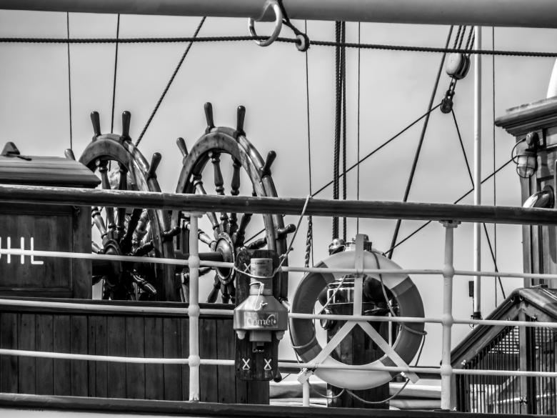 Free stock image of Sailing ship two steering wheels created by Janis Urtans