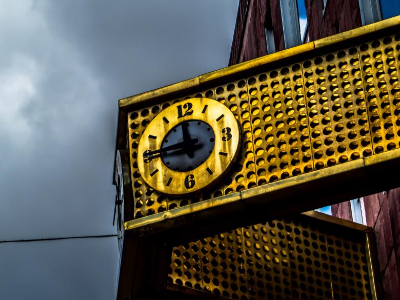 Free stock image of Golden clock created by Janis Urtans