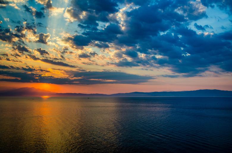 Free stock image of Sunset in Thassos created by Octavian