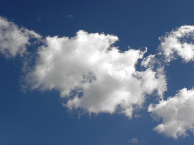 Free stock image of White clouds and blue sky created by Yuliy Ganev
