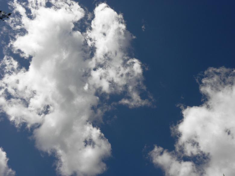 Free stock image of White clouds and blue sky created by Yuliy Ganev