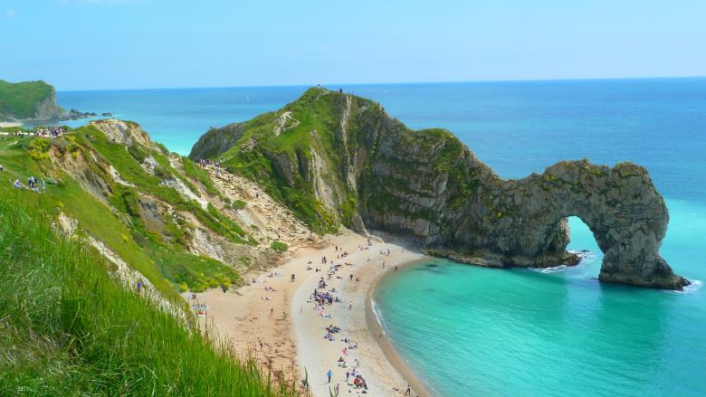 Free stock image of Durdle Door in Dorset created by Miss Evita