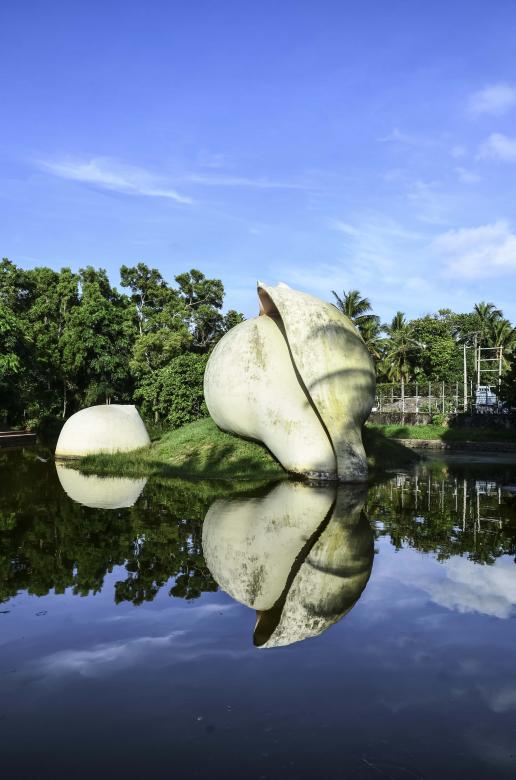 Free stock image of A hand maid conch shell statue created by DEEPU DAS