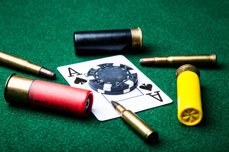 Free stock image of Bullets and ace of spades created by Jared Davidson