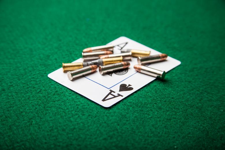 Free stock image of Bullets with ace of spades created by Jared Davidson