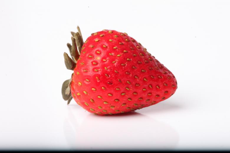 Free stock image of Strawberry isolated on white background created by Jared Davidson