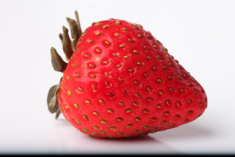 Free stock image of Strawberry isolated on white background created by Jared Davidson