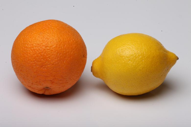 Free stock image of Lemon and Orange Isolated on white created by Jared Davidson