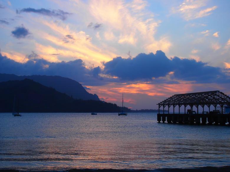 Free stock image of Kauai Sunset created by Jared Davidson