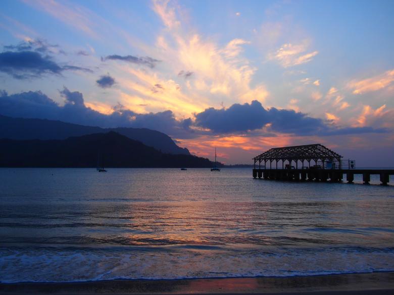 Free stock image of Kauai Sunset created by Jared Davidson